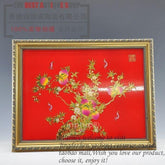INPHIC-裝飾 壽桃 瓷板畫 壁畫 壁飾 掛屏 書房工藝品